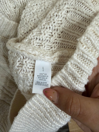 Large Cream Knit Vest