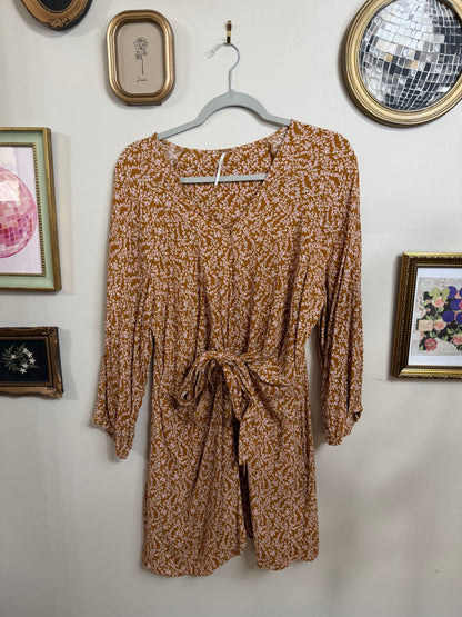 XL Floral Tie Dress/Tunic Top