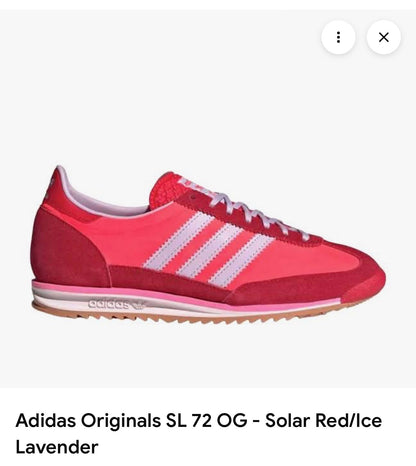 Size 9 Adidas NWT SL 72 OG Shoes