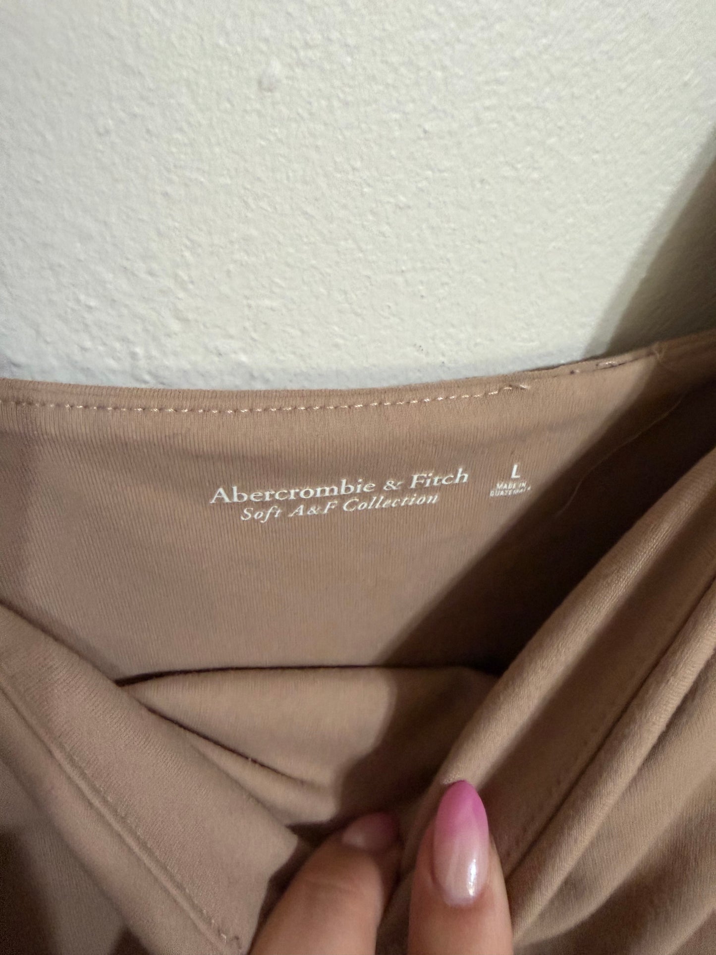 Large Tan Soft Matte Seamless Bodysuit