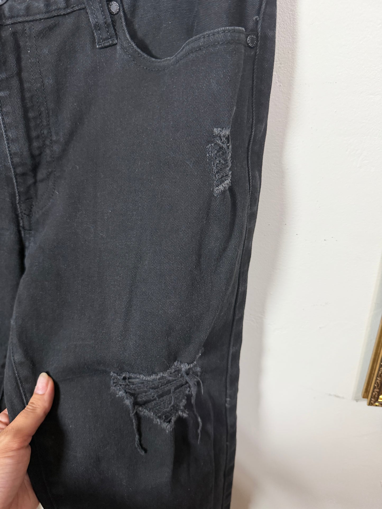 Best 10/12 Black Ripped Denim Jeans