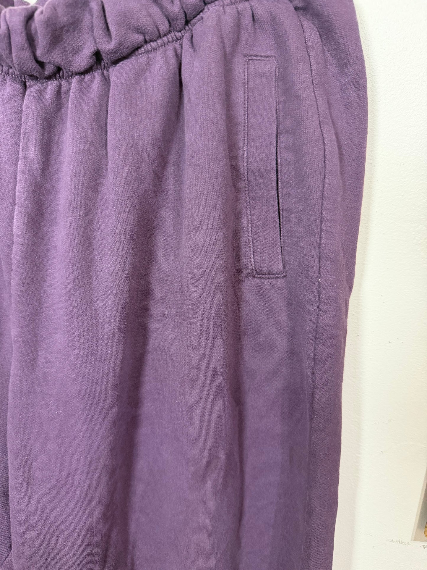 Large Purple Jogger Sweatpants *small call out