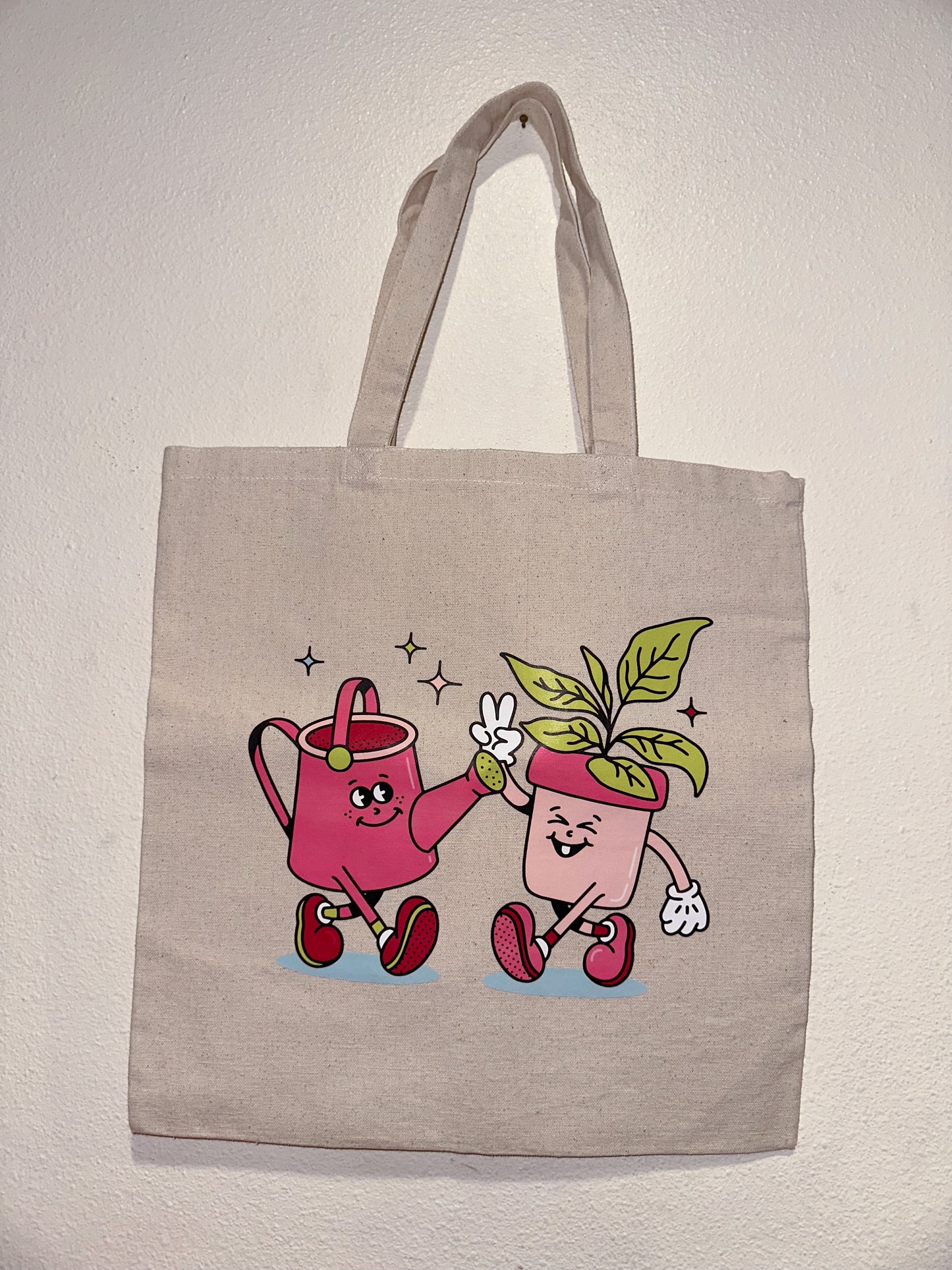 Retro Plants Tote Bag