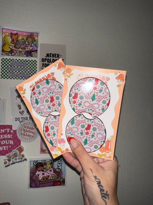 Coquette Christmas Car Coaster