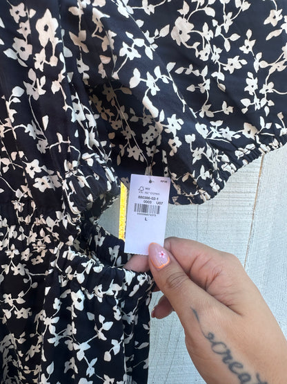 NWT Large Black Floral Dress