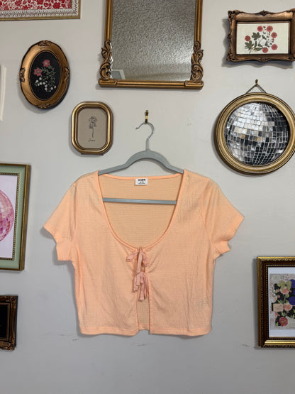 Medium Creamsicle Tie Top
