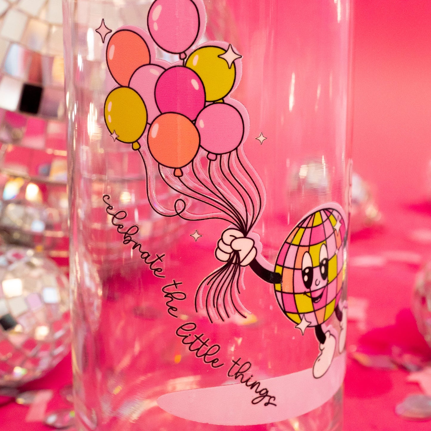 Celebrate The Little Things In Life Glass Cup