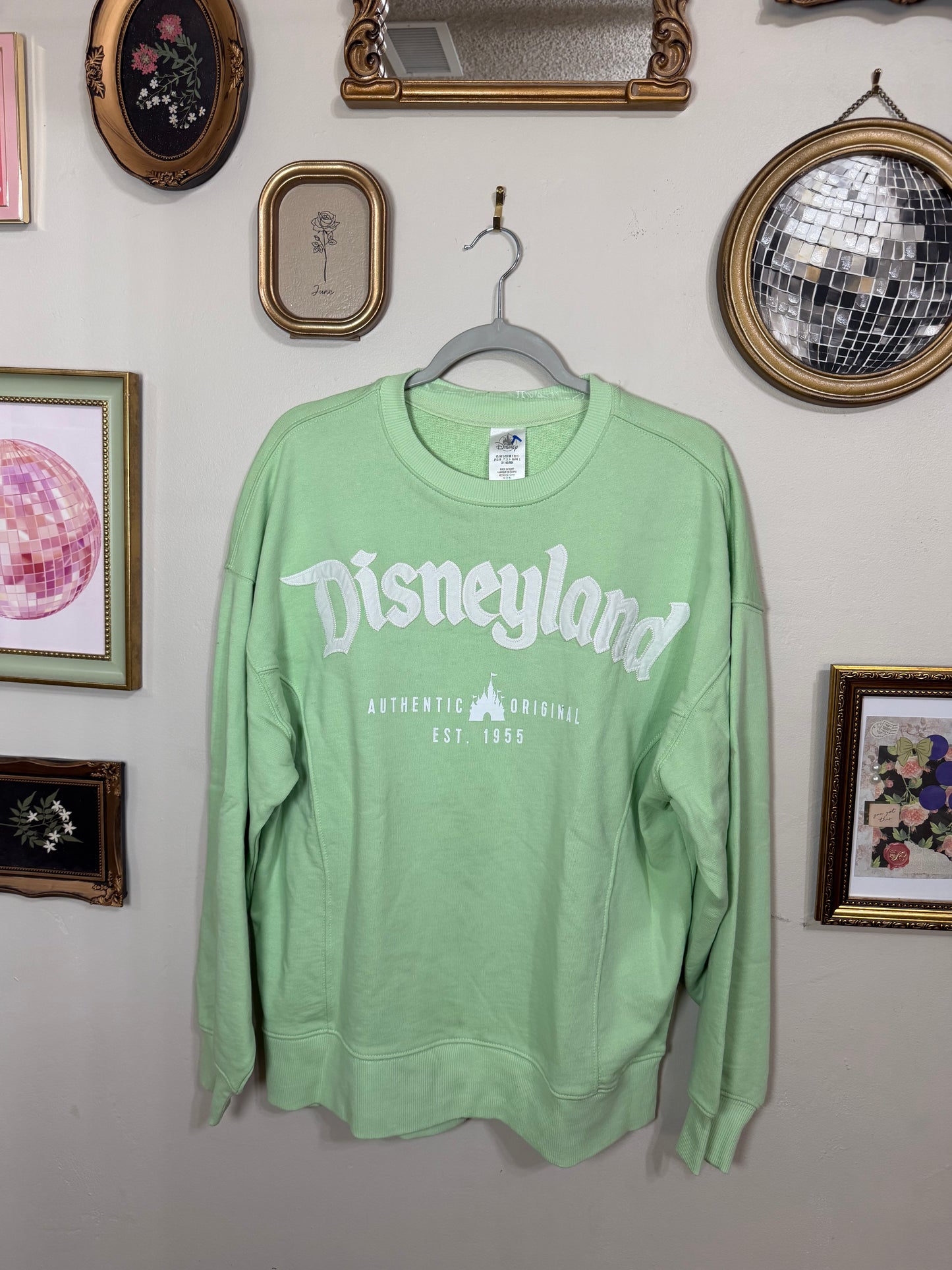 Small NWOT Disneyland Green Sweater