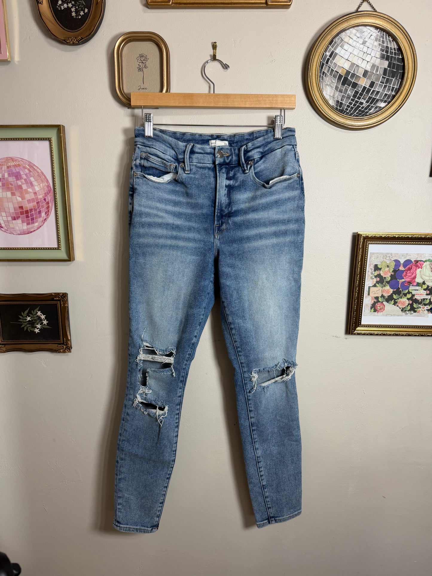 Size 10/30 Ripped Skinny Jeans *see pics for tears