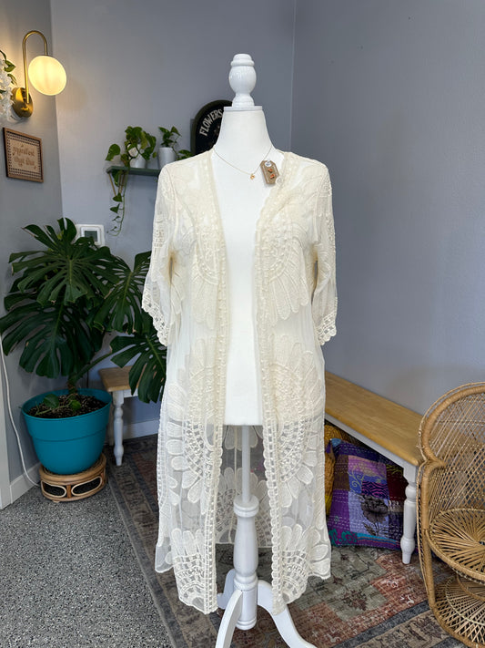 Large Lace Kimono