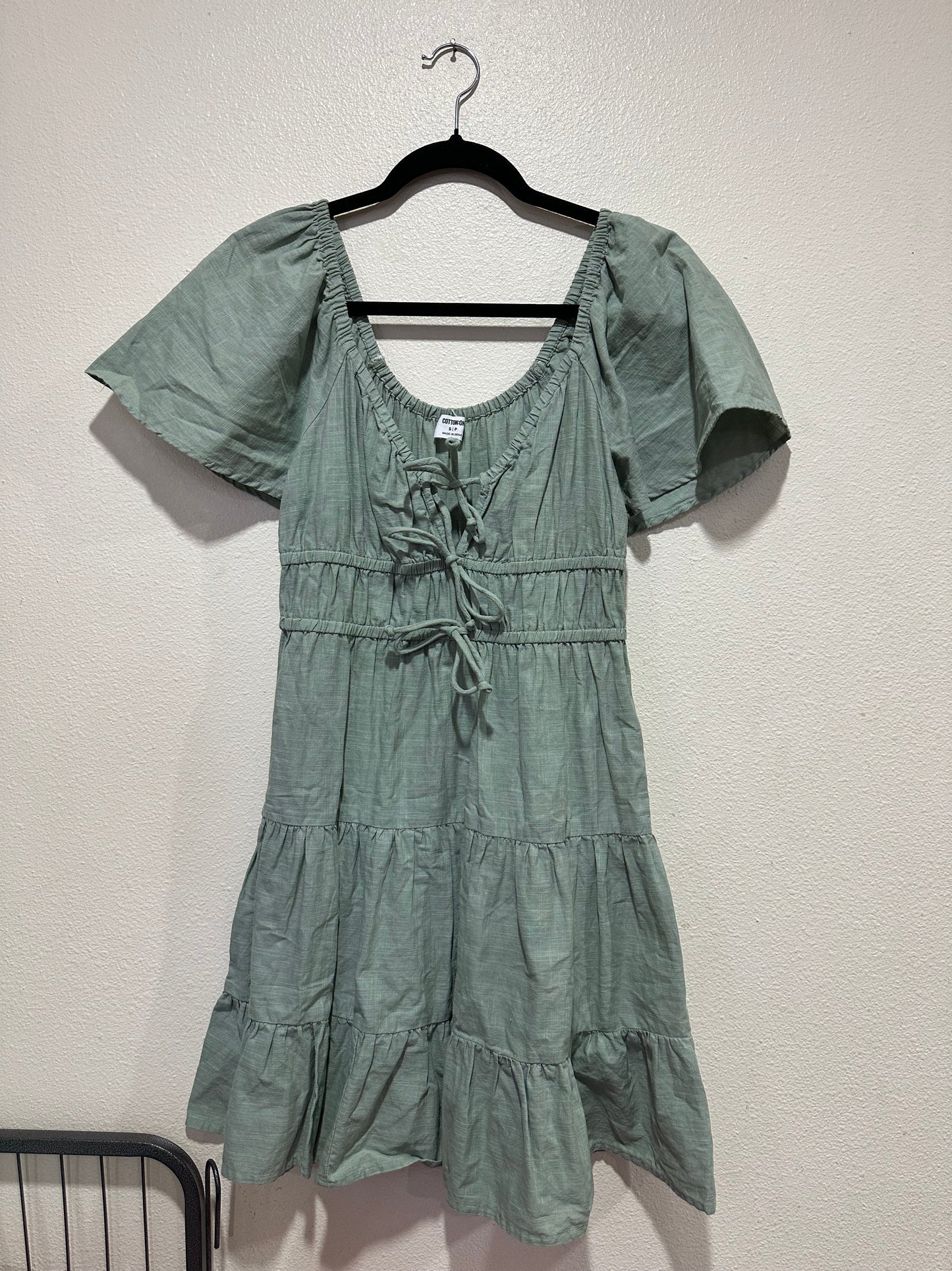 Small Sage Mini Dress