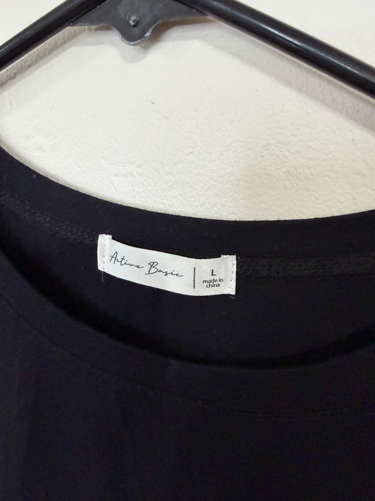 Large Black Basic Tee