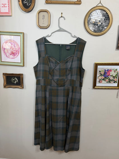 Size 20 Tartan Wrap Dress