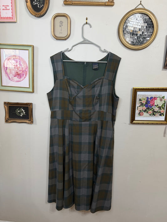 Size 20 Tartan Wrap Dress