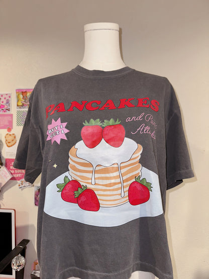 Pancakes & Panic Attacks Cropped Tee