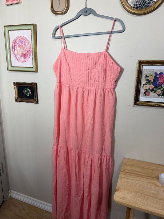 XL NWT Peachy Pink Maxi Dress