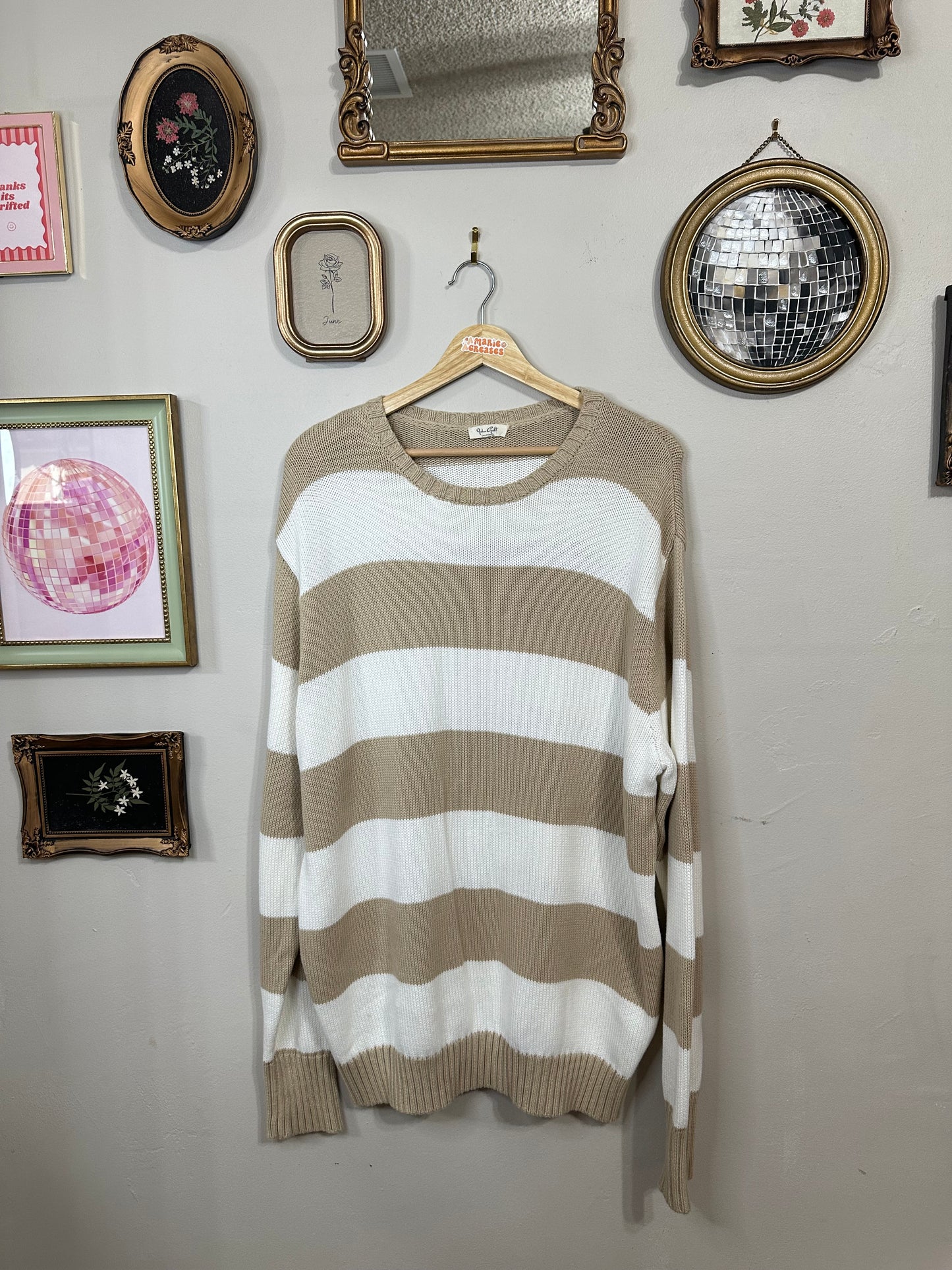XL/1x Striped Sweater