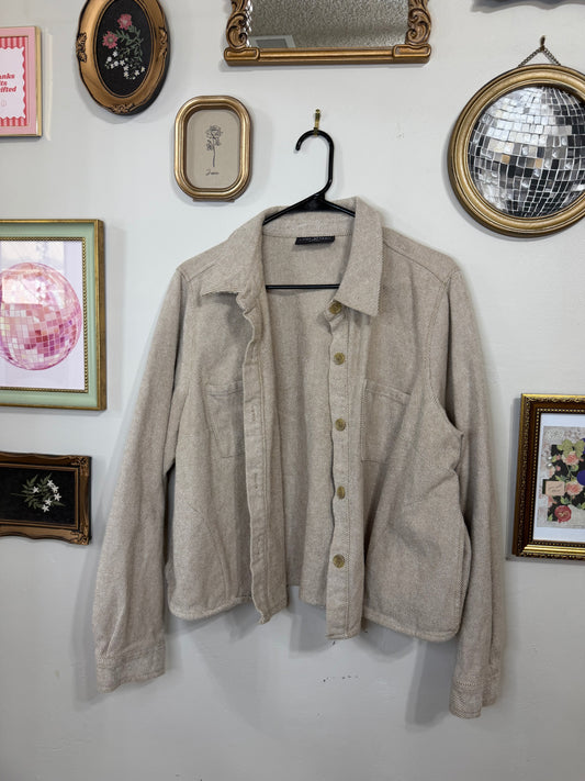 18/20 Cropped Neutral Jacket/Cardigan