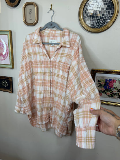 Medium Slouchy Flannel Button Up