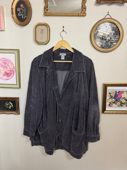 1x Blue Grey Corduroy Shaket