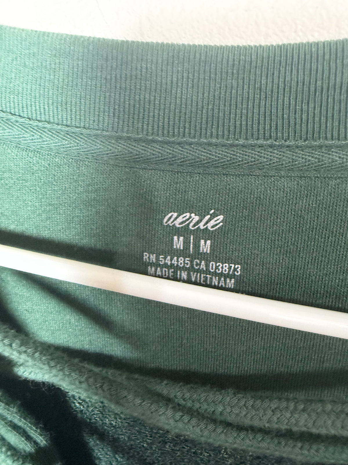 Medium Green Lace Up Sweater