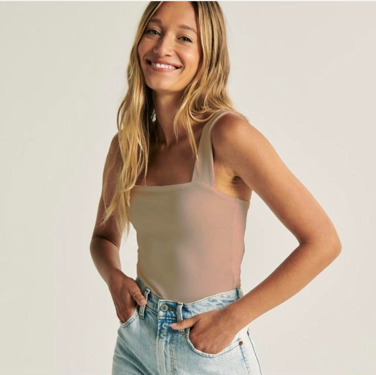 Large Tan Soft Matte Seamless Bodysuit
