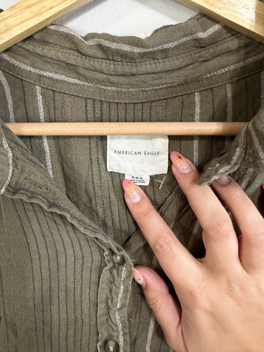 Medium Striped Button Down Shirt