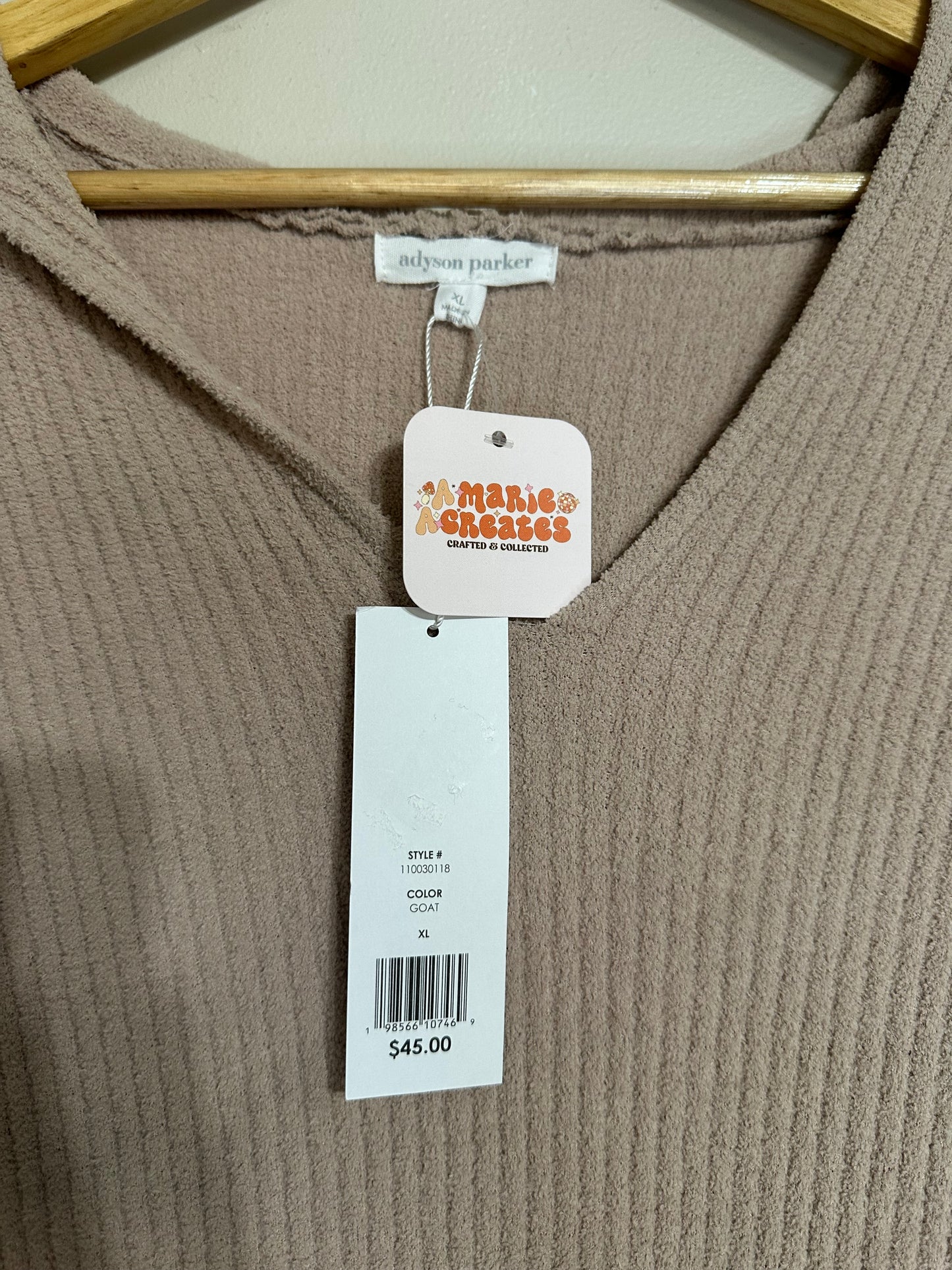 NWT XL Tan Sweater Dress w/ Hoodie