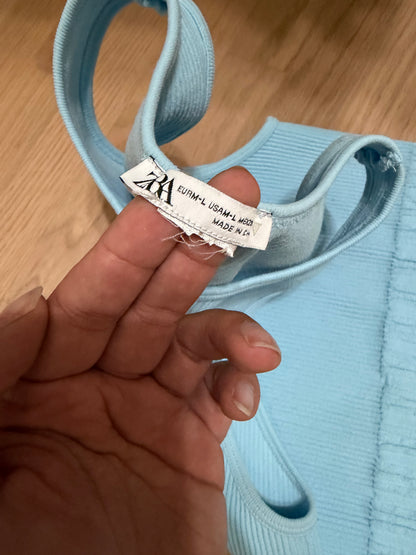 M/L Baby Blue Stretchy Tank Top