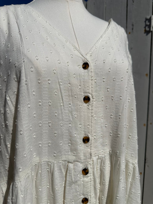 XXL Cream Maxi Dress