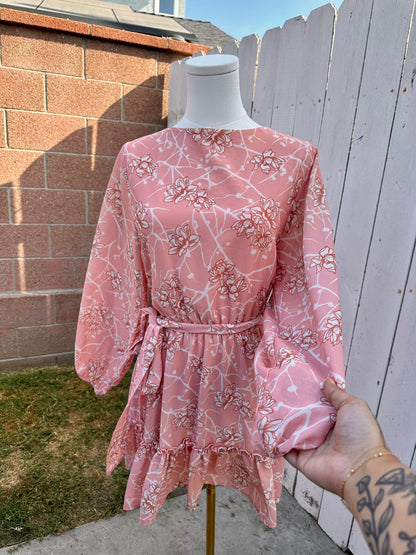 Small Floral Pink Dress