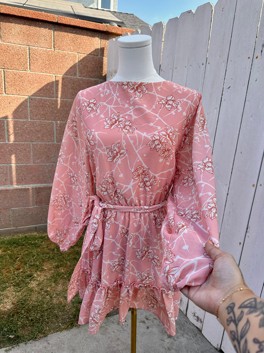 Small Floral Pink Dress
