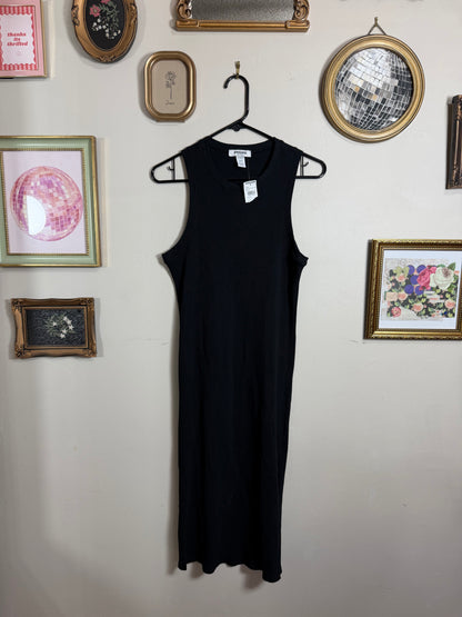 XL NWT Black Midi Dress