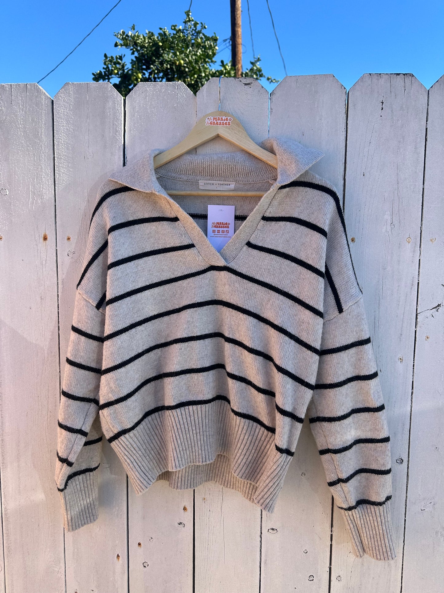Large Striped Sweater
