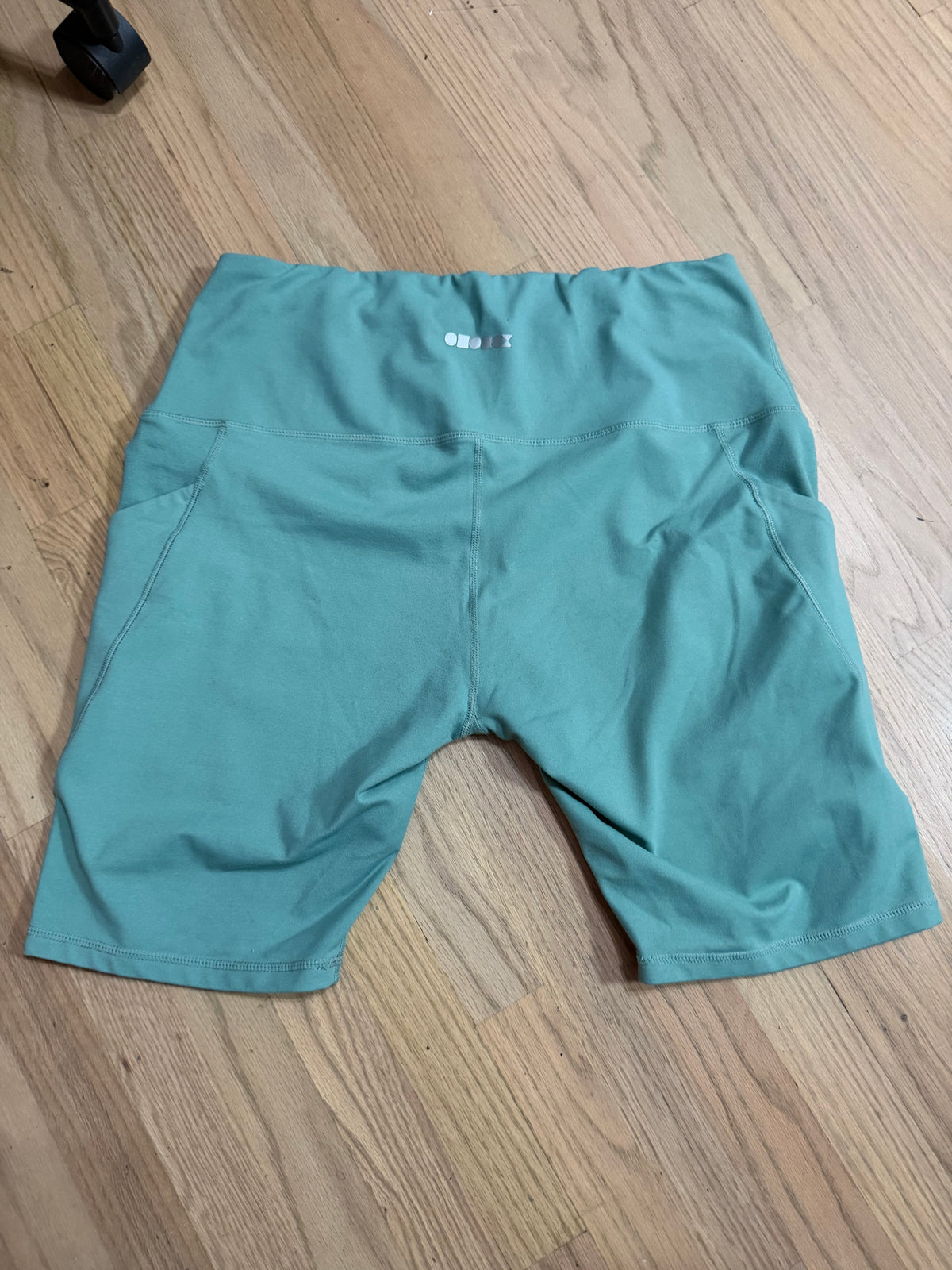 XL Teal Biker Shorts w/ Pockets