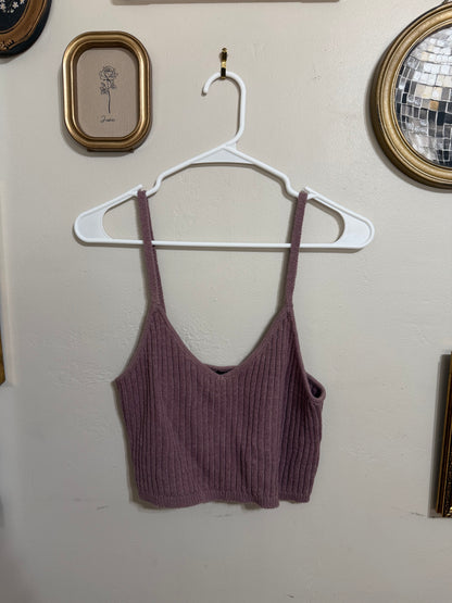 Large Purple Crop Tank