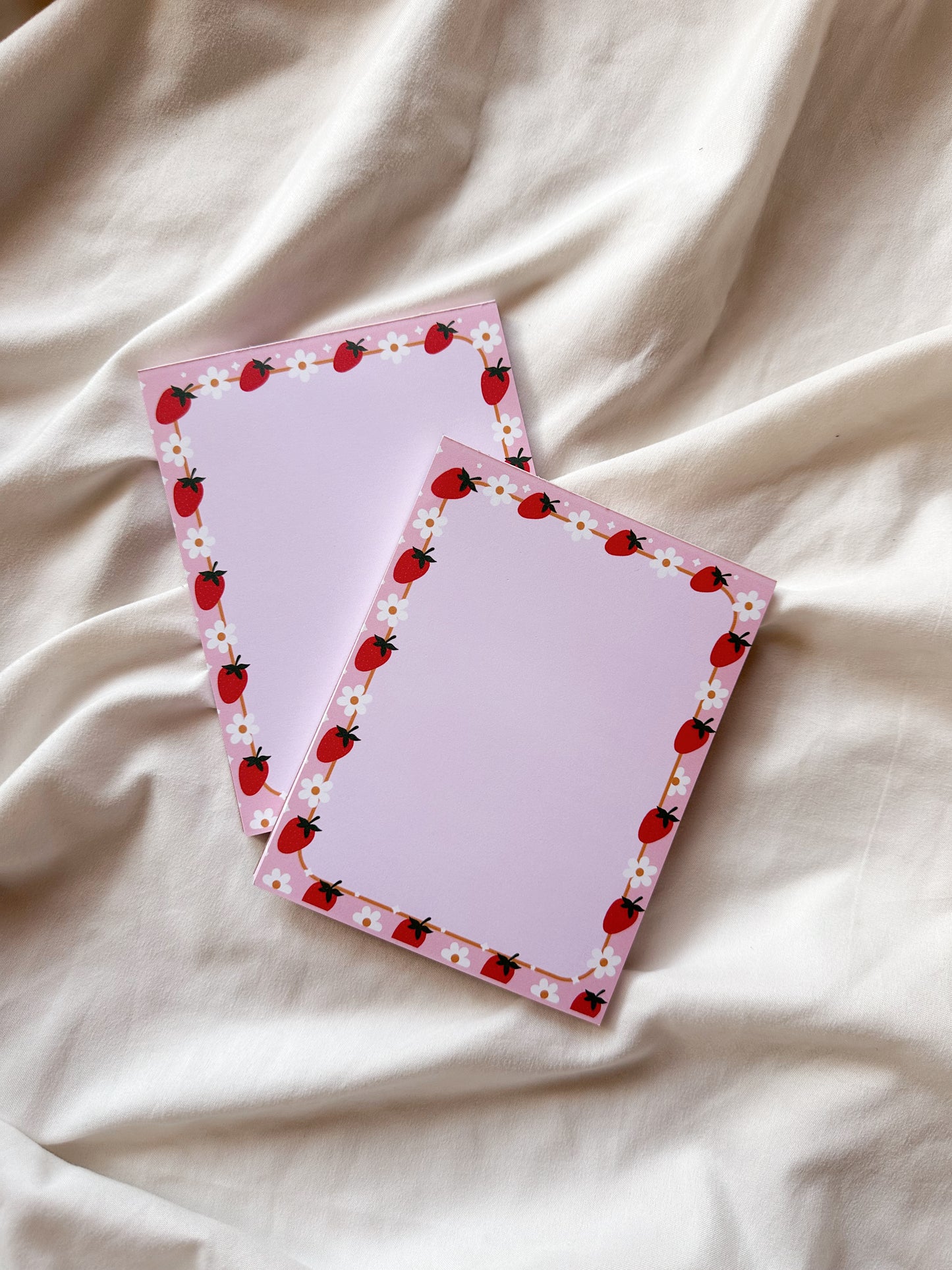 Strawberry Daisies Notepad