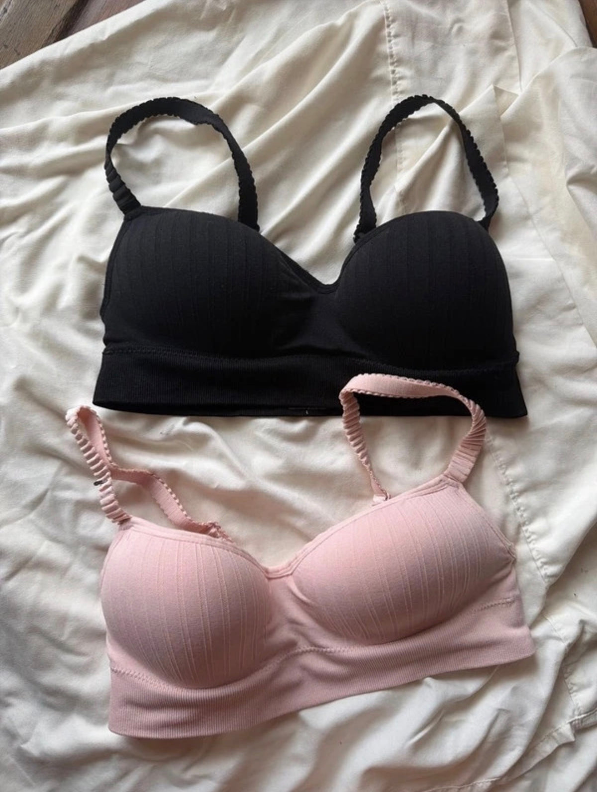 Large NWOT Pink & Black Bra Bundle
