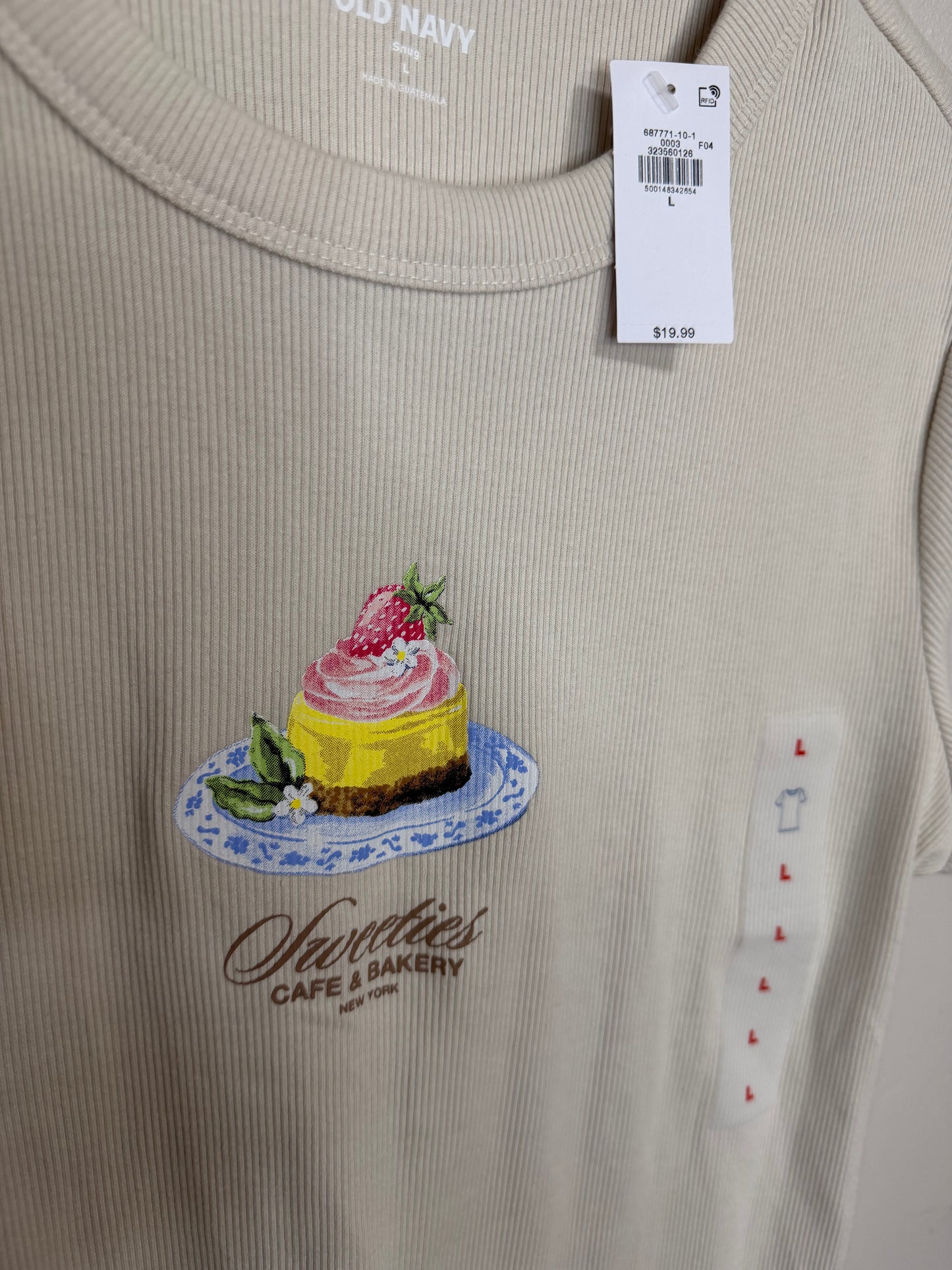 Large NWT Sweeties Bakery Tee