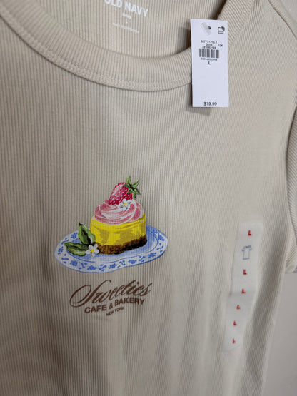 Large NWT Sweeties Bakery Tee