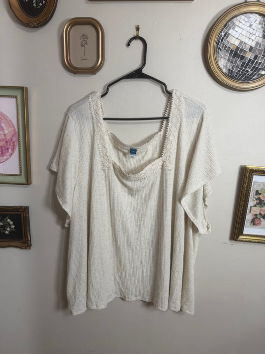 4x NWT Cream Square Neck Top