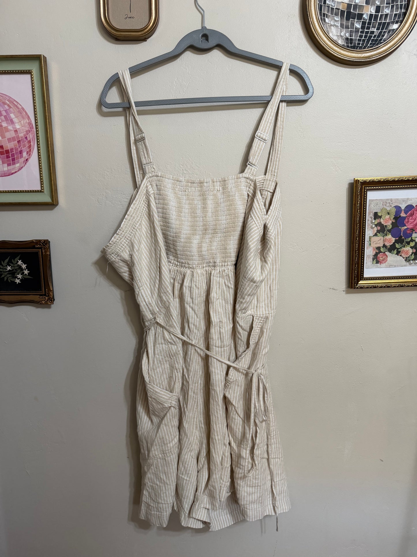 4x NWOT Neutral Striped Romper