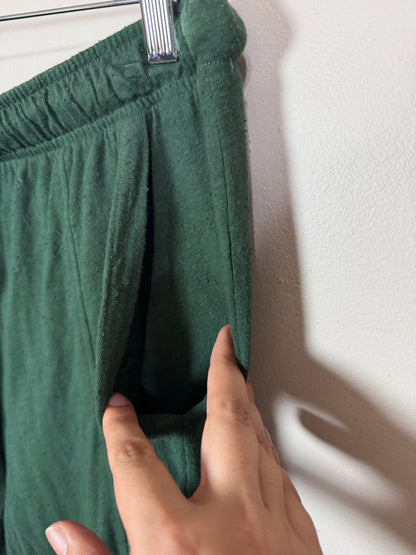 Medium Green Joggers w/ Smocked Ankles