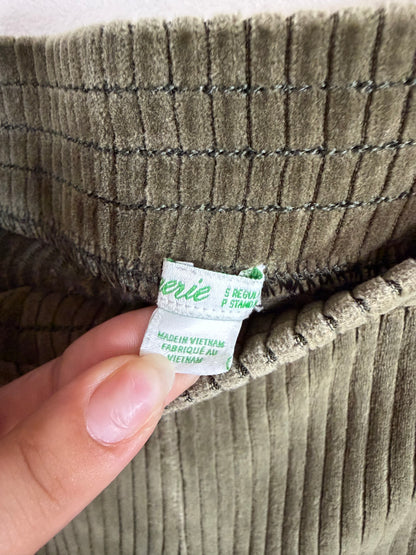 Small Green Corduroy Flare Pants