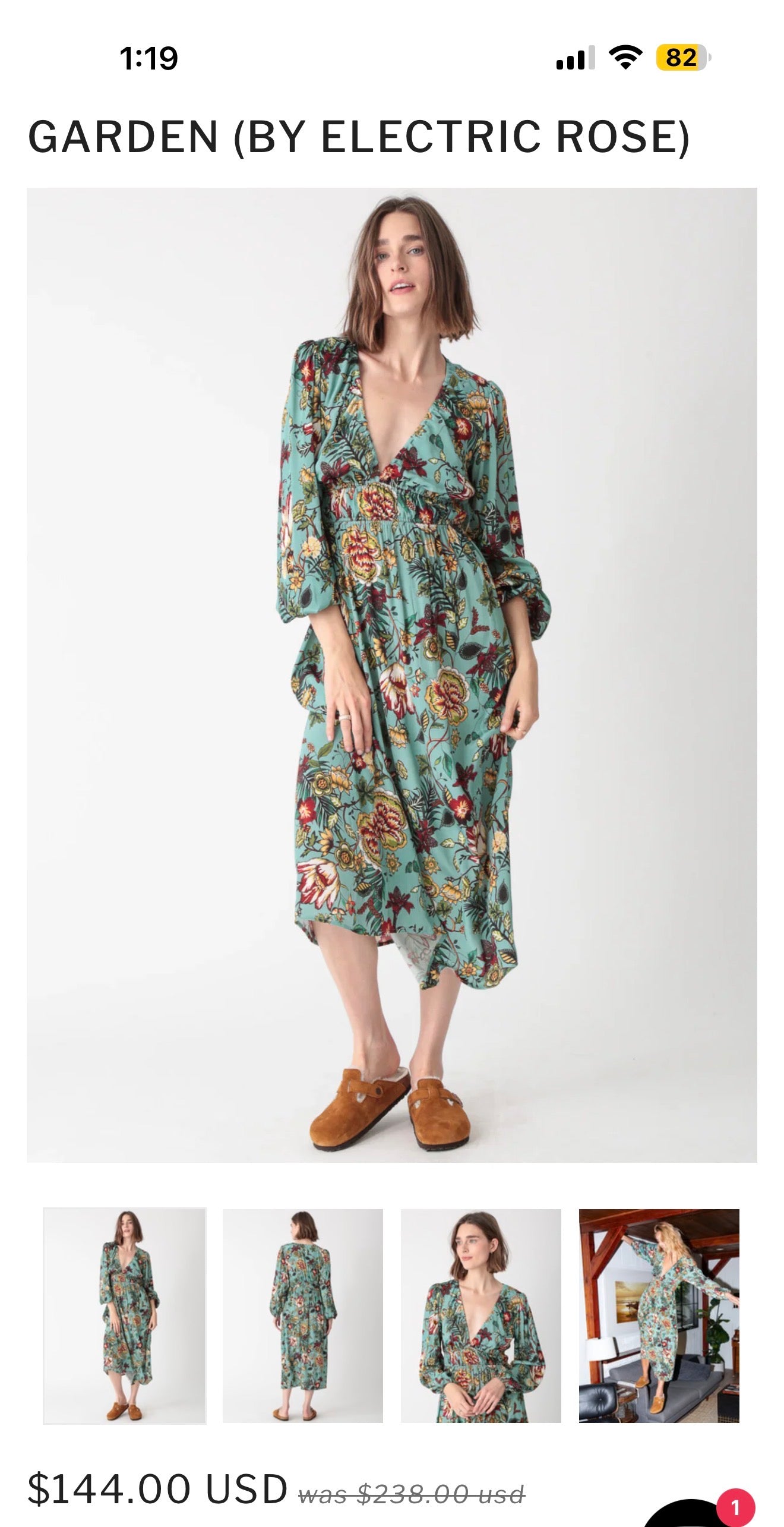 Small Jade Wild Garden Dress