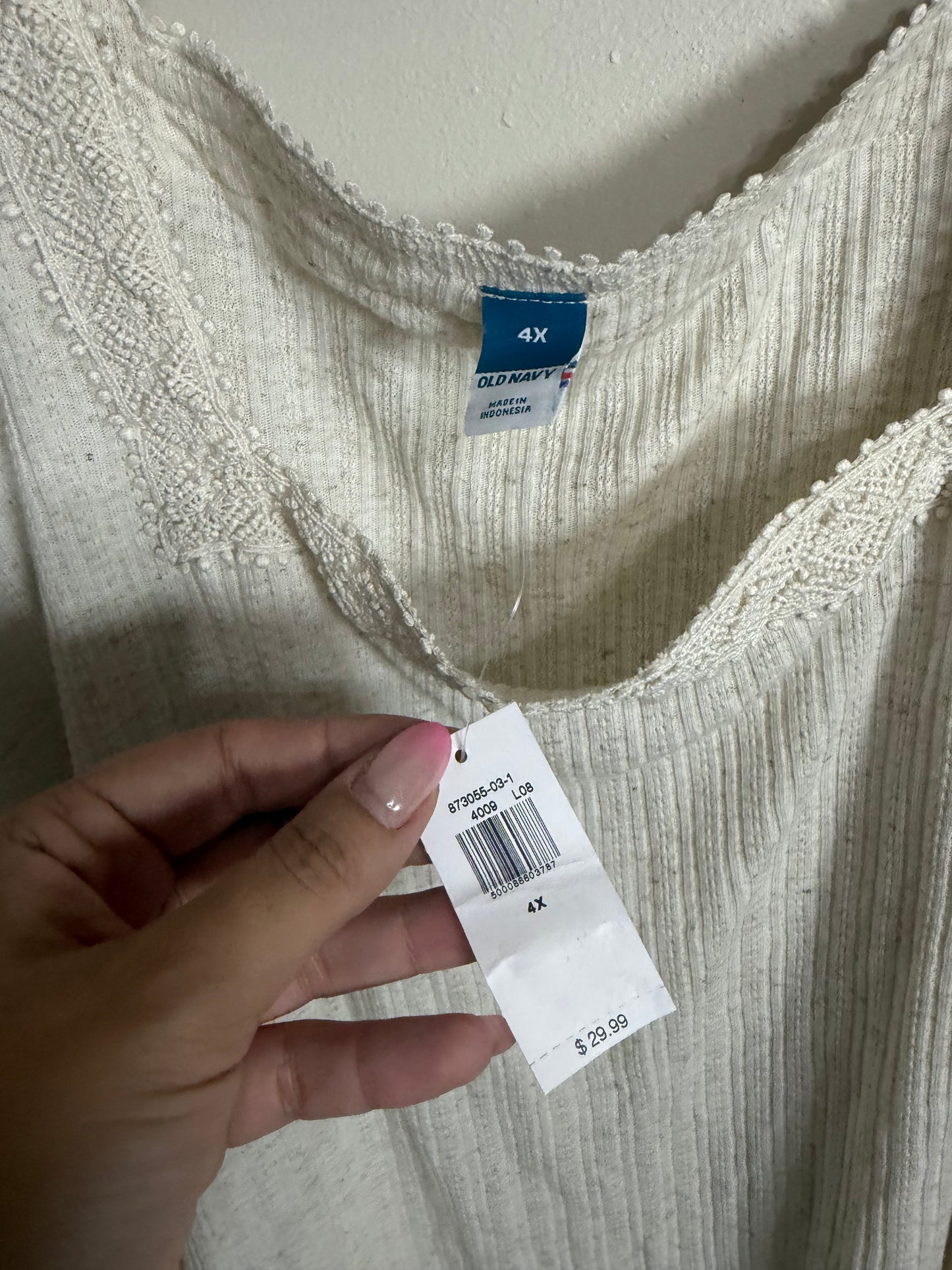 4x NWT Cream Square Neck Top