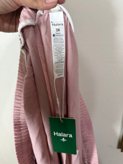 3x NWT Pink Wide Leg Pants w/ Pockets & Drawstring