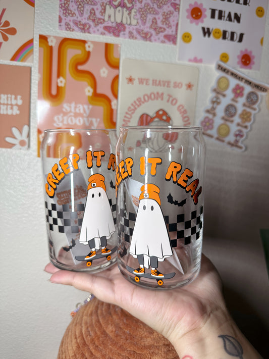 Creep It Real Glass Cup