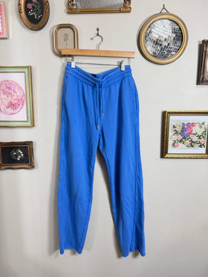Small Royal Blue Sweatpants w/ Raw Hem