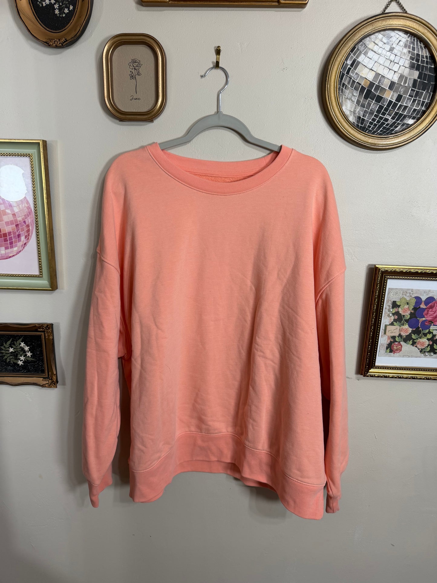 XL Coral Everyday Sweater